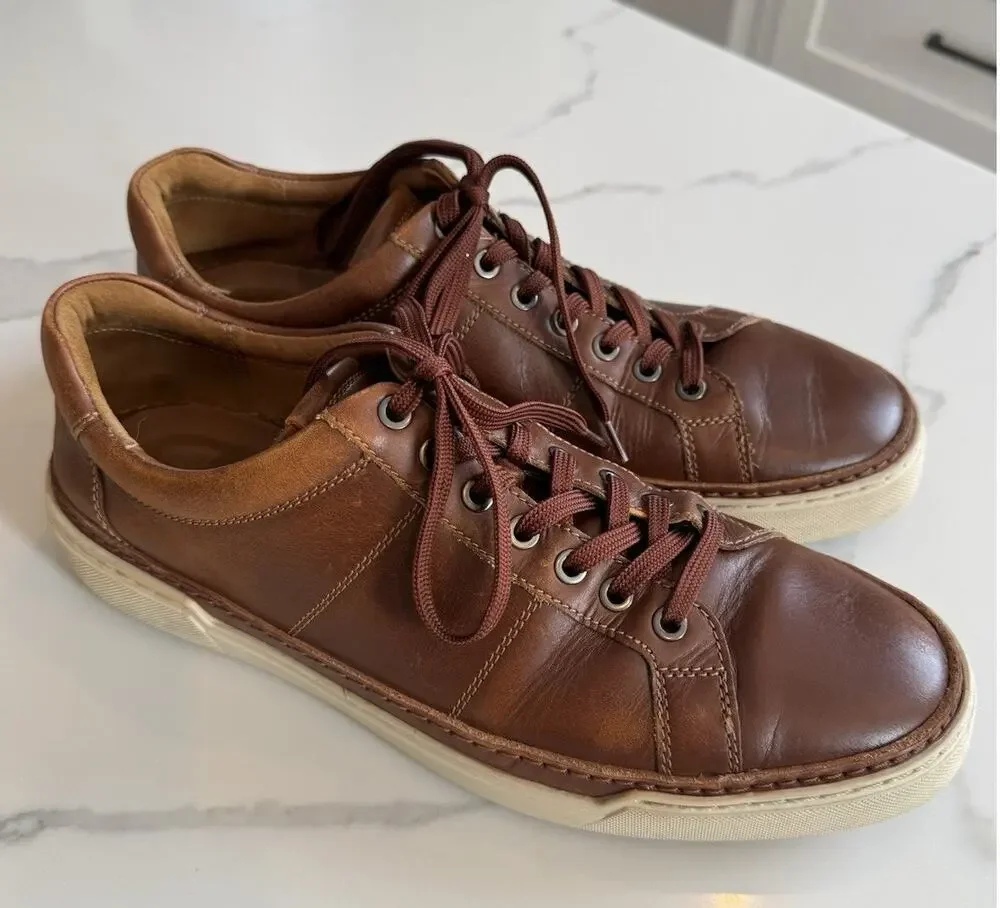 Allen Edmonds PORTER CITY Casual Derby Sneakers Sz 11 Width D Chili Leather